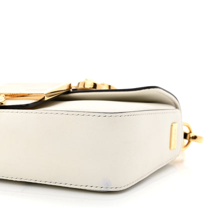 Fendi X VERSACE Vitello Seta Fendace Mini Brooch Baguette White Ice 10 of 10