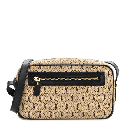 Saint Laurent Canvas Monogram All Over Camera Bag Beige 1 of 24