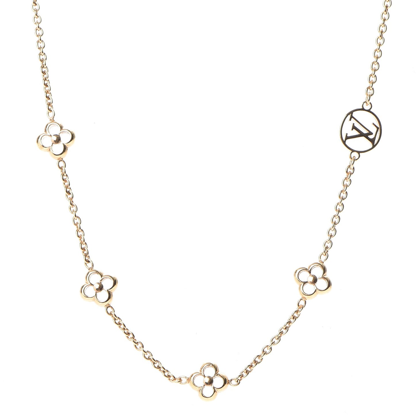 Flower Full Necklace Gold