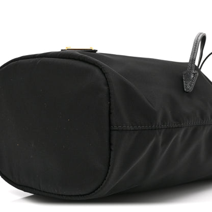 Prada Saffiano Tessuto Nylon Vela Bucket Wristlet Black 10 of 10