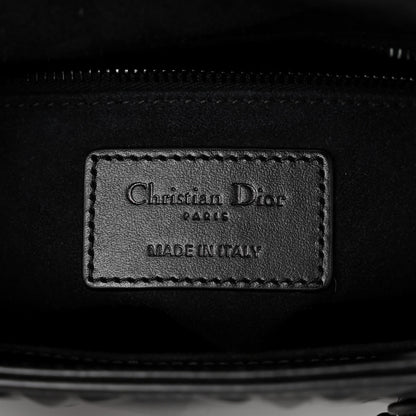 Christian Dior Calfskin Cannage Diamond Small My ABCDior Lady Dior Black 6 of 12