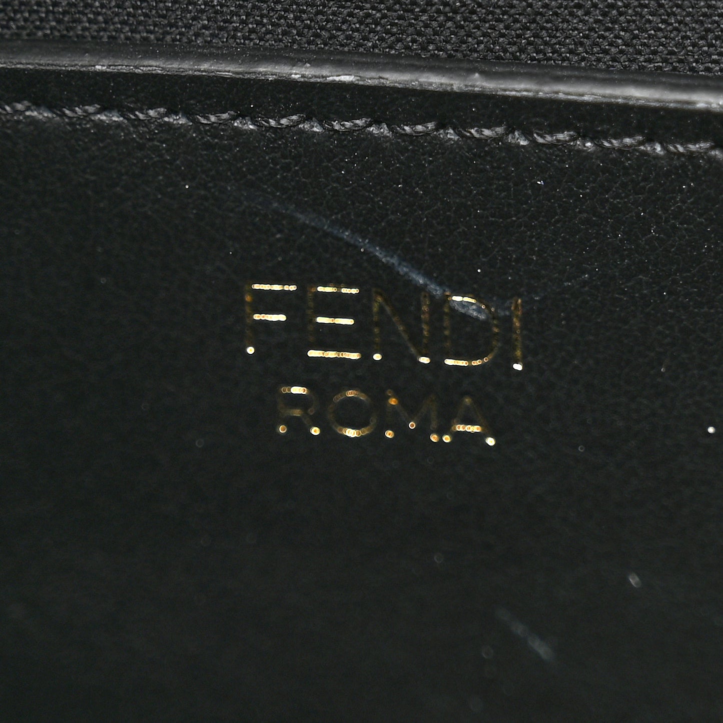 Vitello Epoque FF Embossed Camera Case Black
