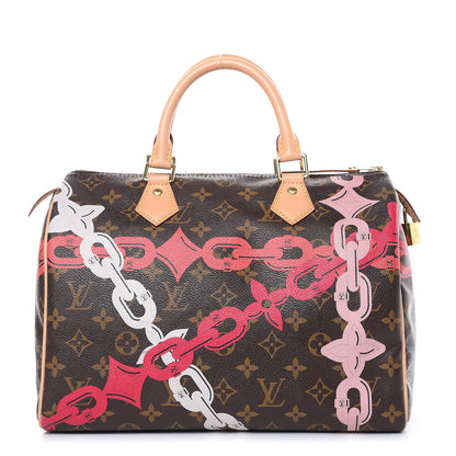 Louis Vuitton Monogram Bay Speedy 30 Rose Ballerine Poppy 1 of 13
