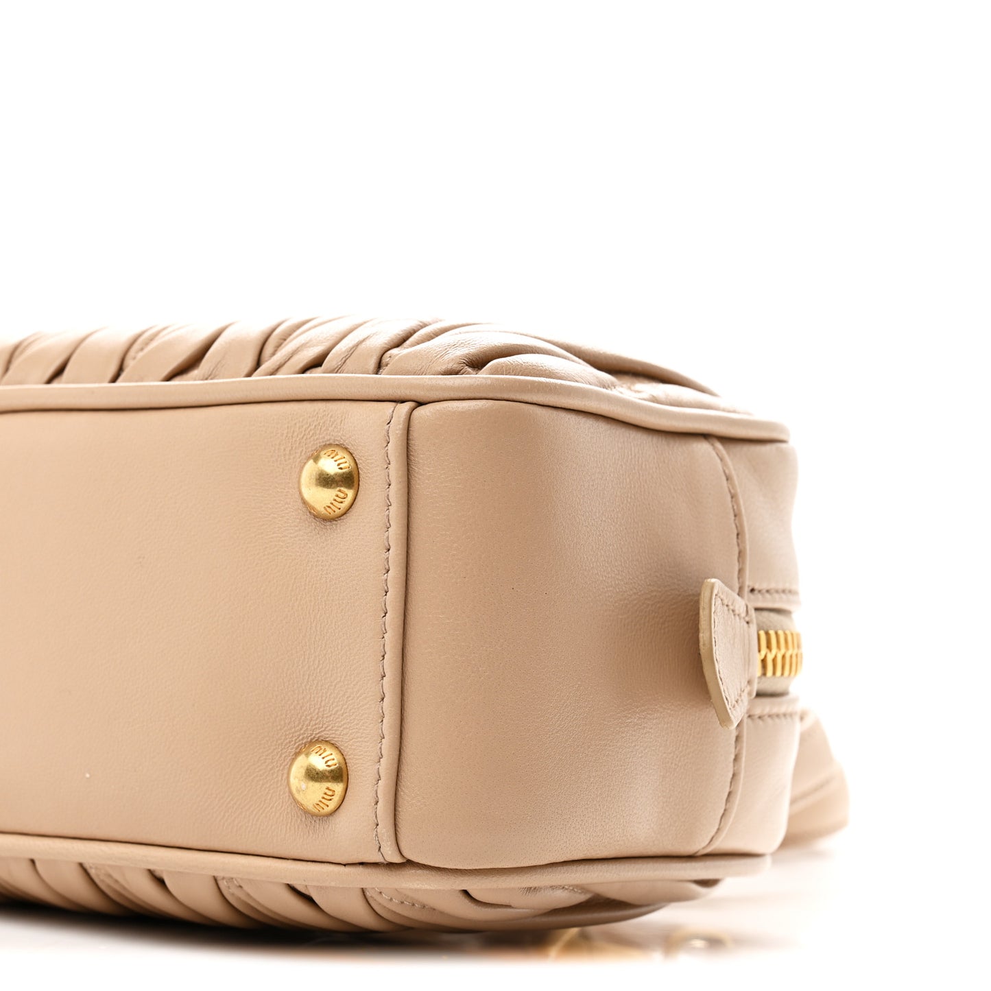 Nappa Matelasse Regular Arcadie Top Handle Bag Sabbia