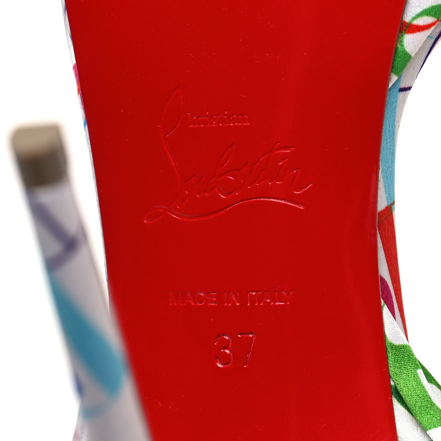 Christian Louboutin Crepe Satin ABC Du Desert 120 Sandal 37 Multicolor 6 of 9