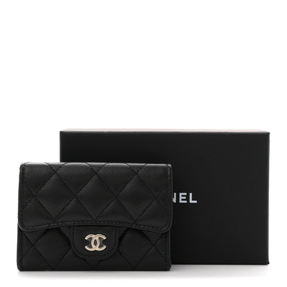 Chanel Caviar Quilted Flap Card Holder Wallet Black 8 of 8