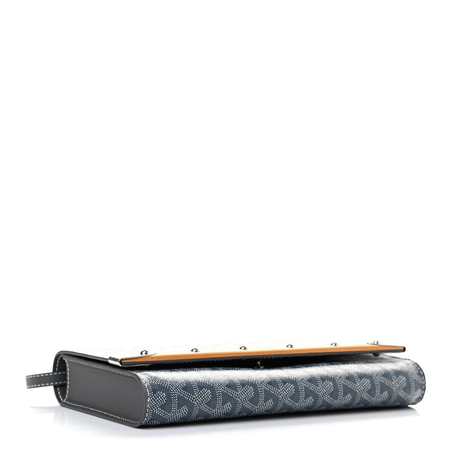 Goyard Goyardine Monte Carlo Bois Clutch With Strap Gray 4 of 6