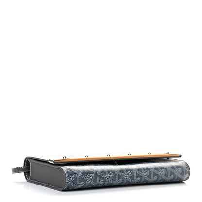 Goyard Goyardine Monte Carlo Bois Clutch With Strap Gray 4 of 6
