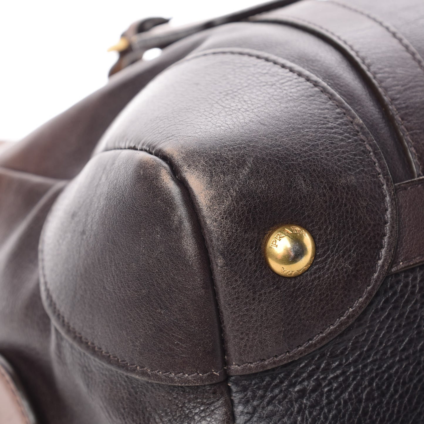 Glace Calf Shoulder Bag Fumo Sfumato