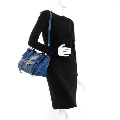 Proenza Schouler Lambskin Medium PS1 Satchel Peacock 2 of 13