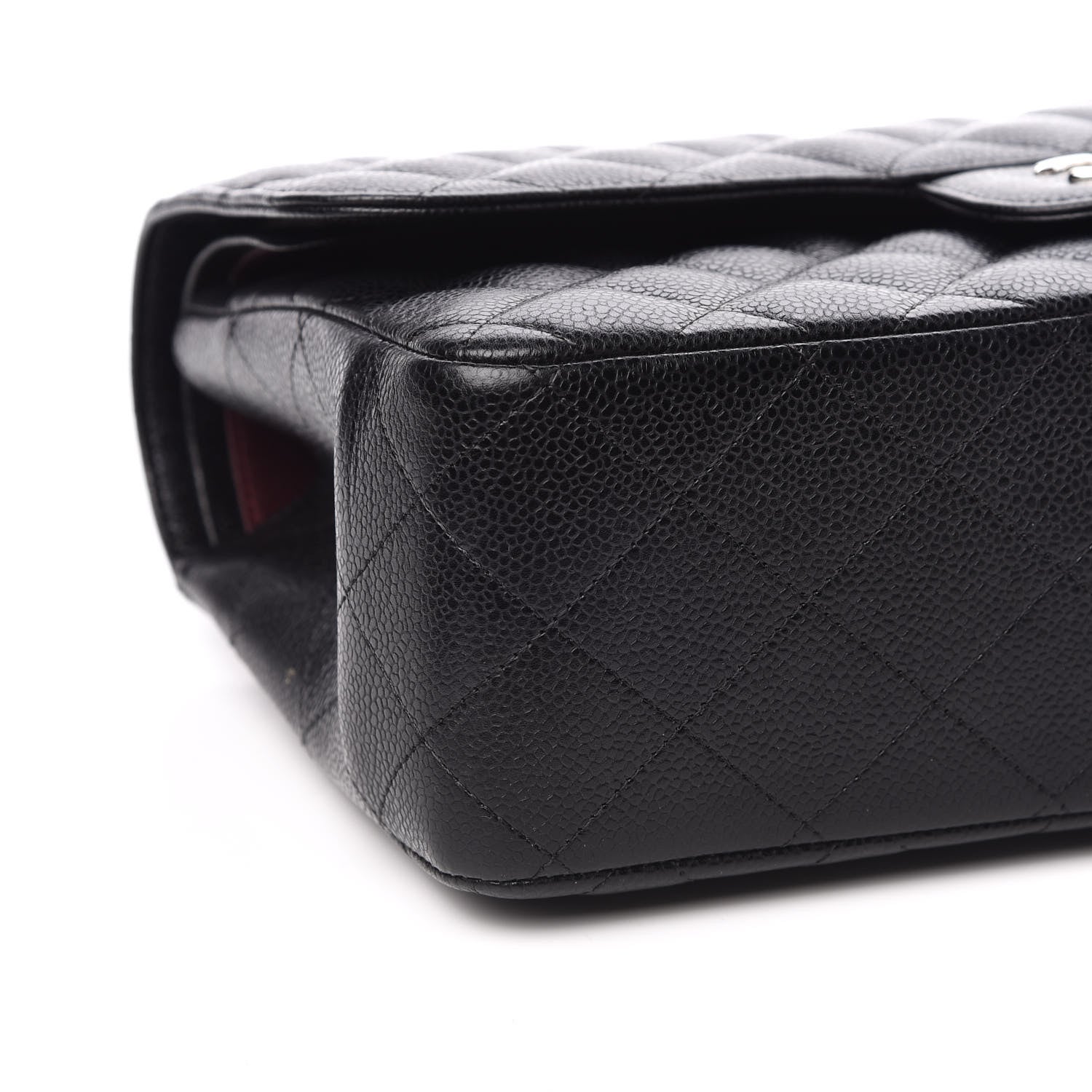 Chanel Caviar Quilted Jumbo Double Flap Black 9 of 12