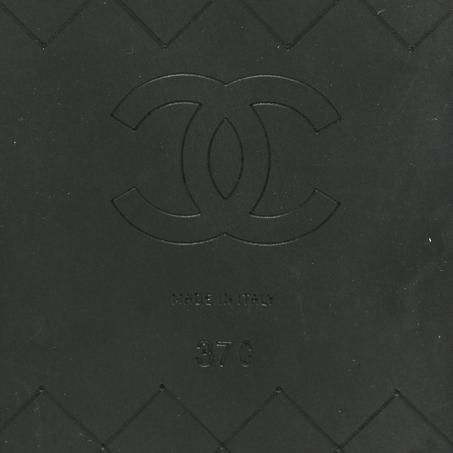 Chanel Fabric CC Mules Sandals 37 Black 6 of 9