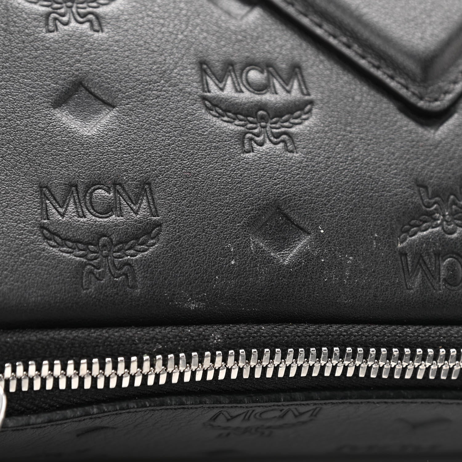 MCM Calfskin Ottomar Monogram Fursten Belt Bag Black 10 of 10