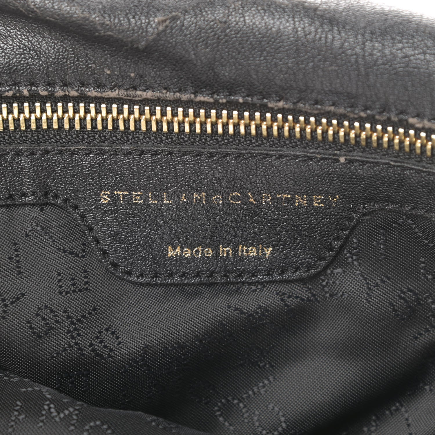 Stella McCartney Eco Alter Nappa Embossed Falabella Fold Over Tote Black 6 of 14