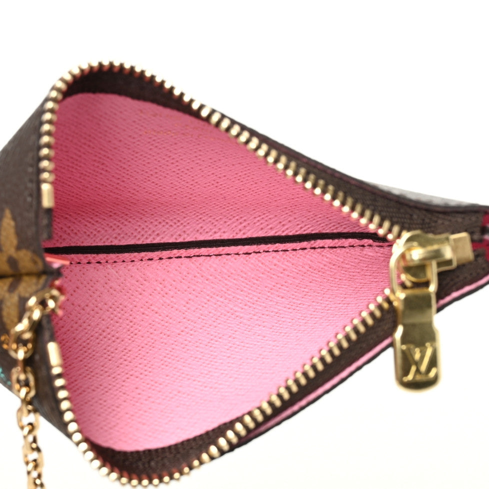 Monogram 2022 Christmas Animation Paris Key Pouch Pink