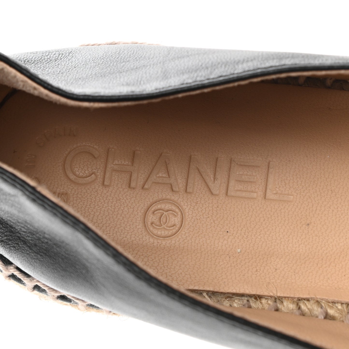 Lambskin CC Espadrilles 41 Black