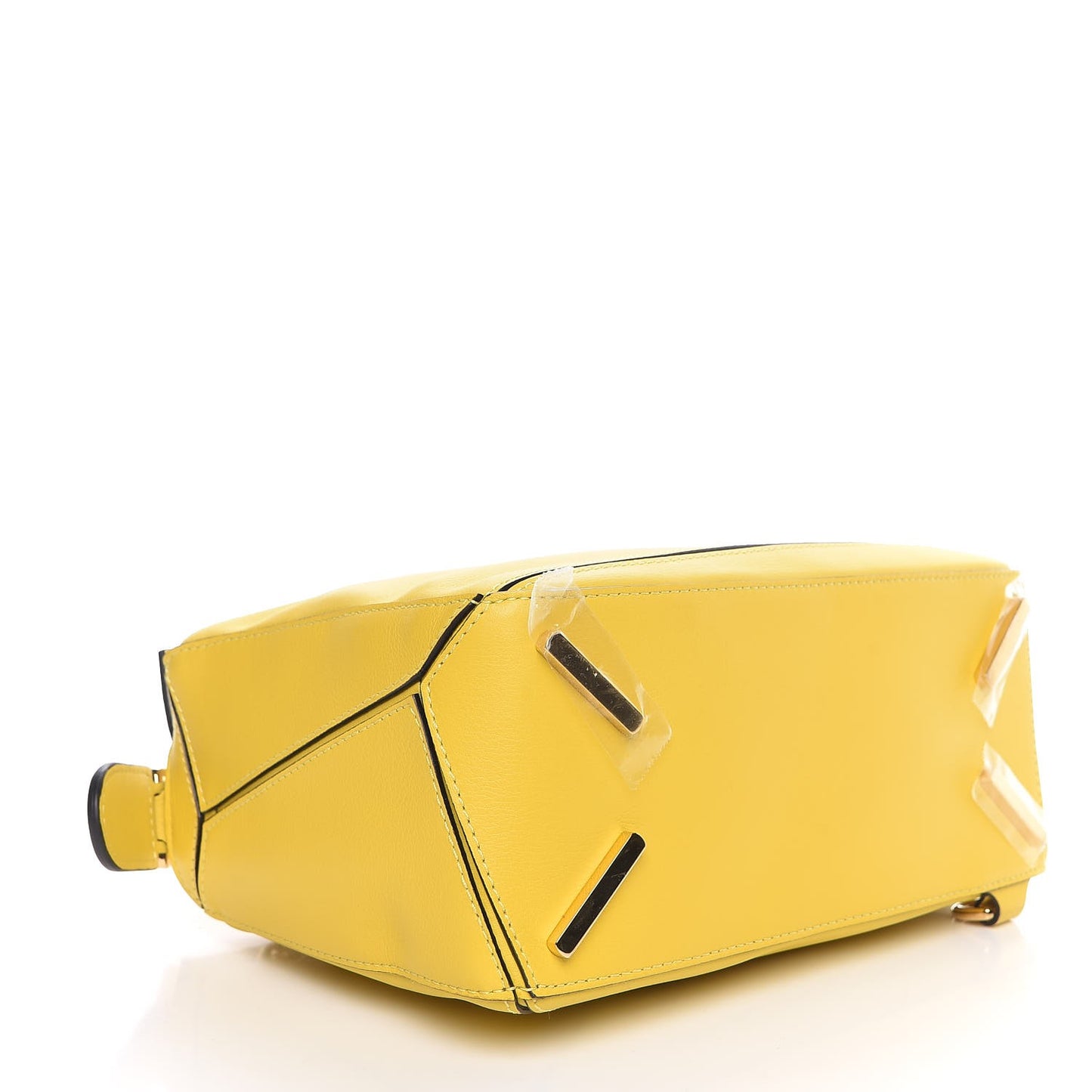 Calfskin Small Puzzle Bag Yellow