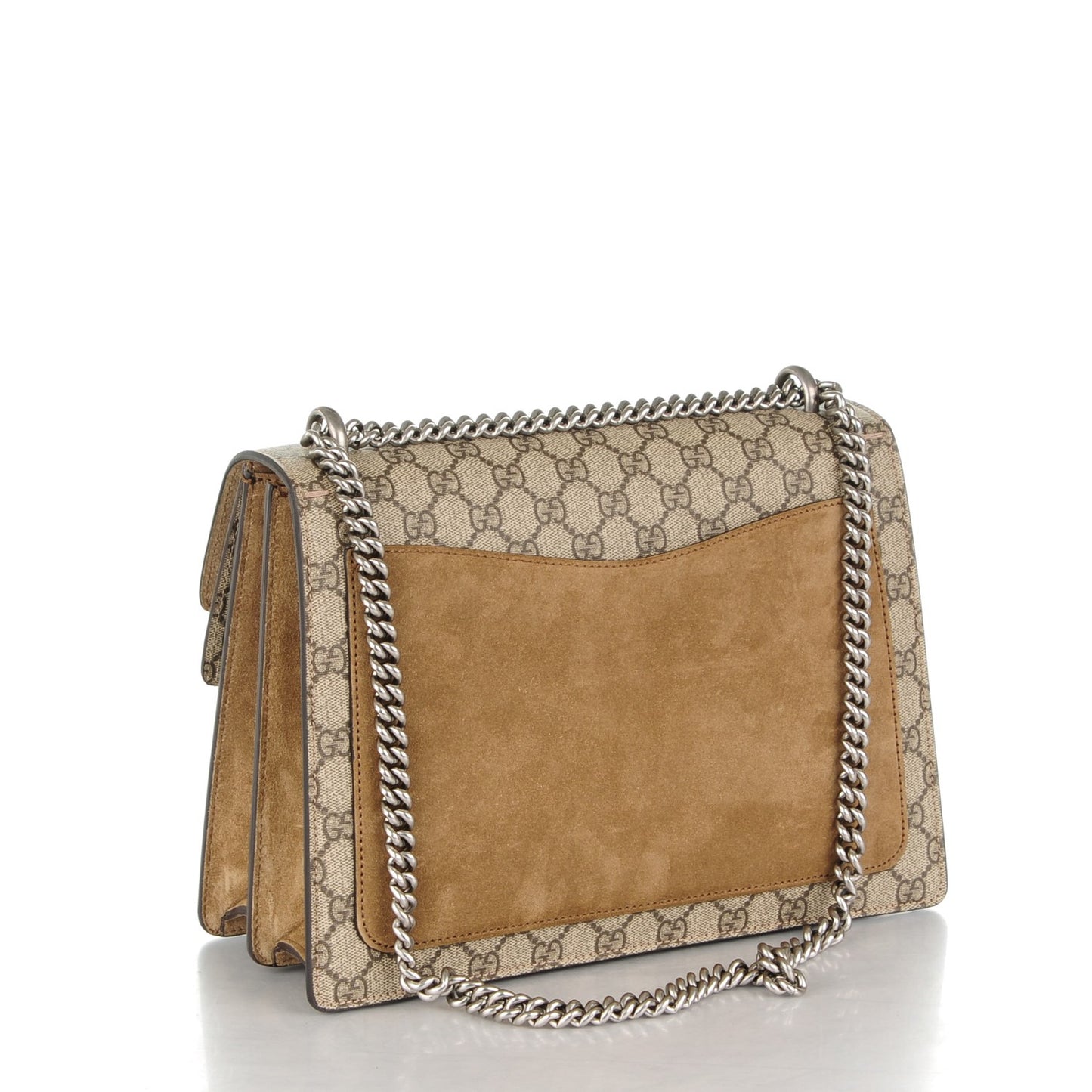 GG Supreme Monogram Medium Dionysus Shoulder Bag Taupe