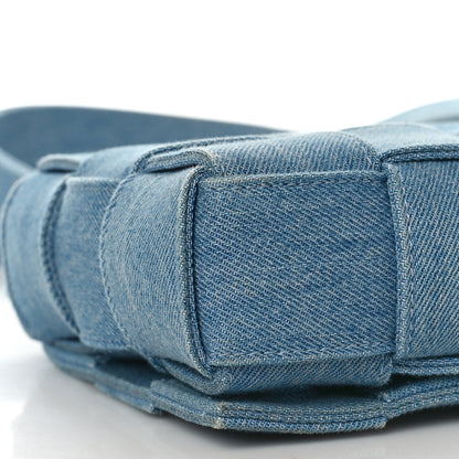 Bottega Veneta Denim Maxi Intrecciato Cassette Crossbody Bag Washed Indigo 7 of 8