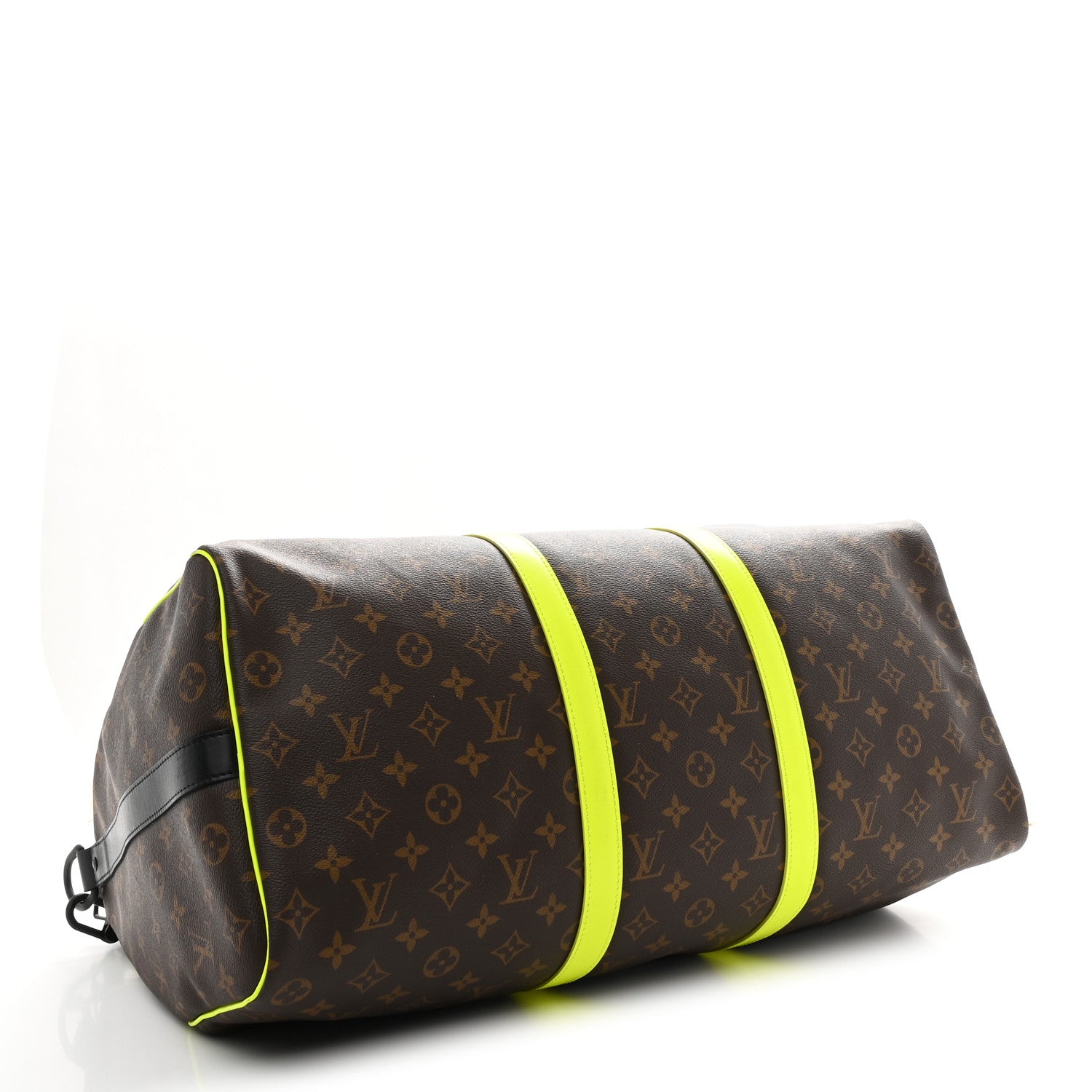 Louis Vuitton Monogram Macassar Keepall Bandouliere 50 Florescent Yellow 3 of 8