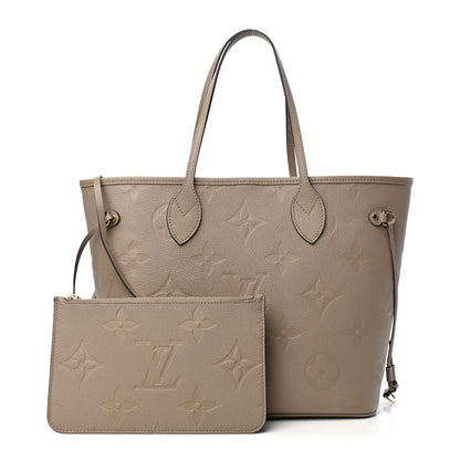 Louis Vuitton Empreinte Monogram Giant Neverfull MM Tourterelle 1 of 9