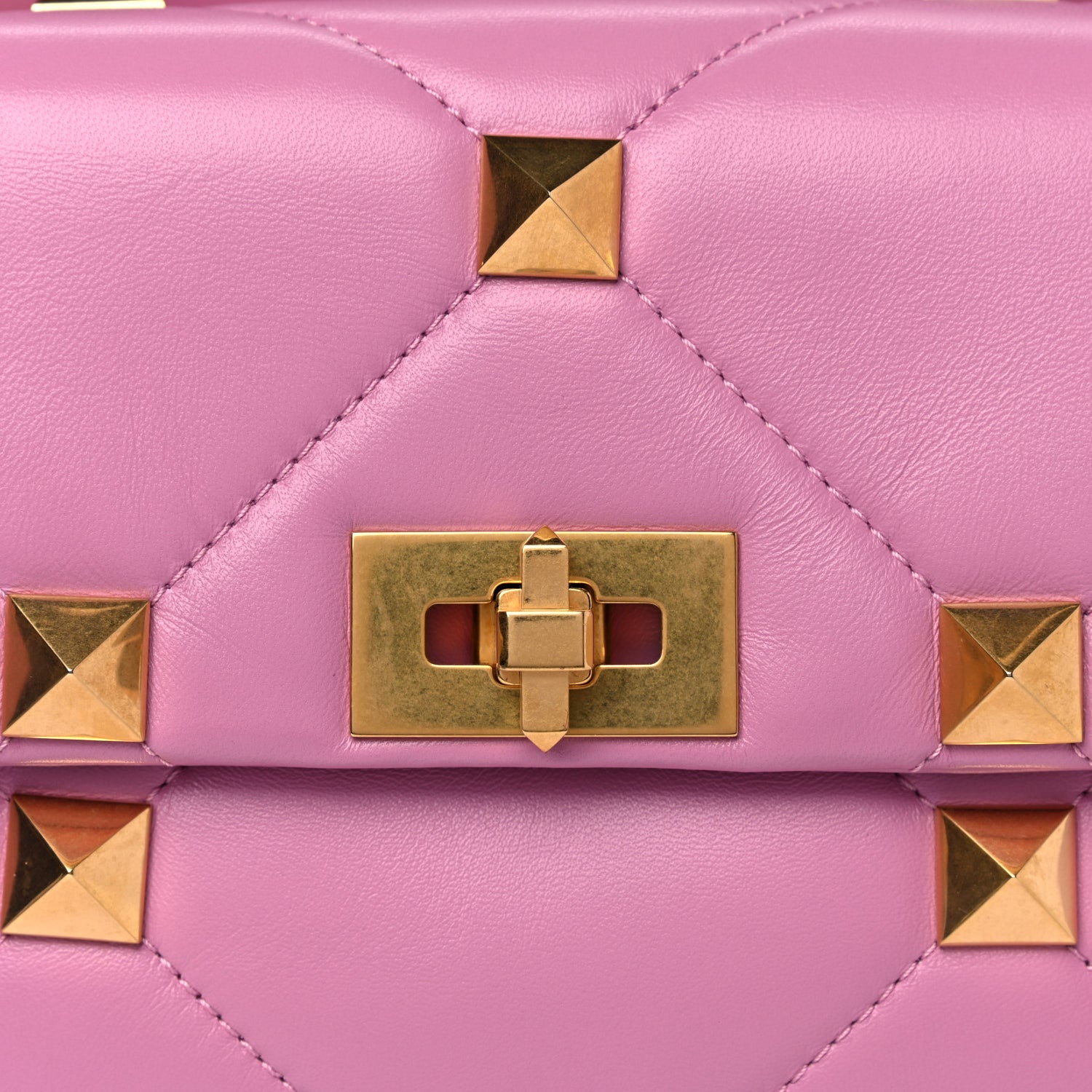 Valentino Garavani Nappa Large Roman Stud Shoulder Bag Giacinto 14 of 14