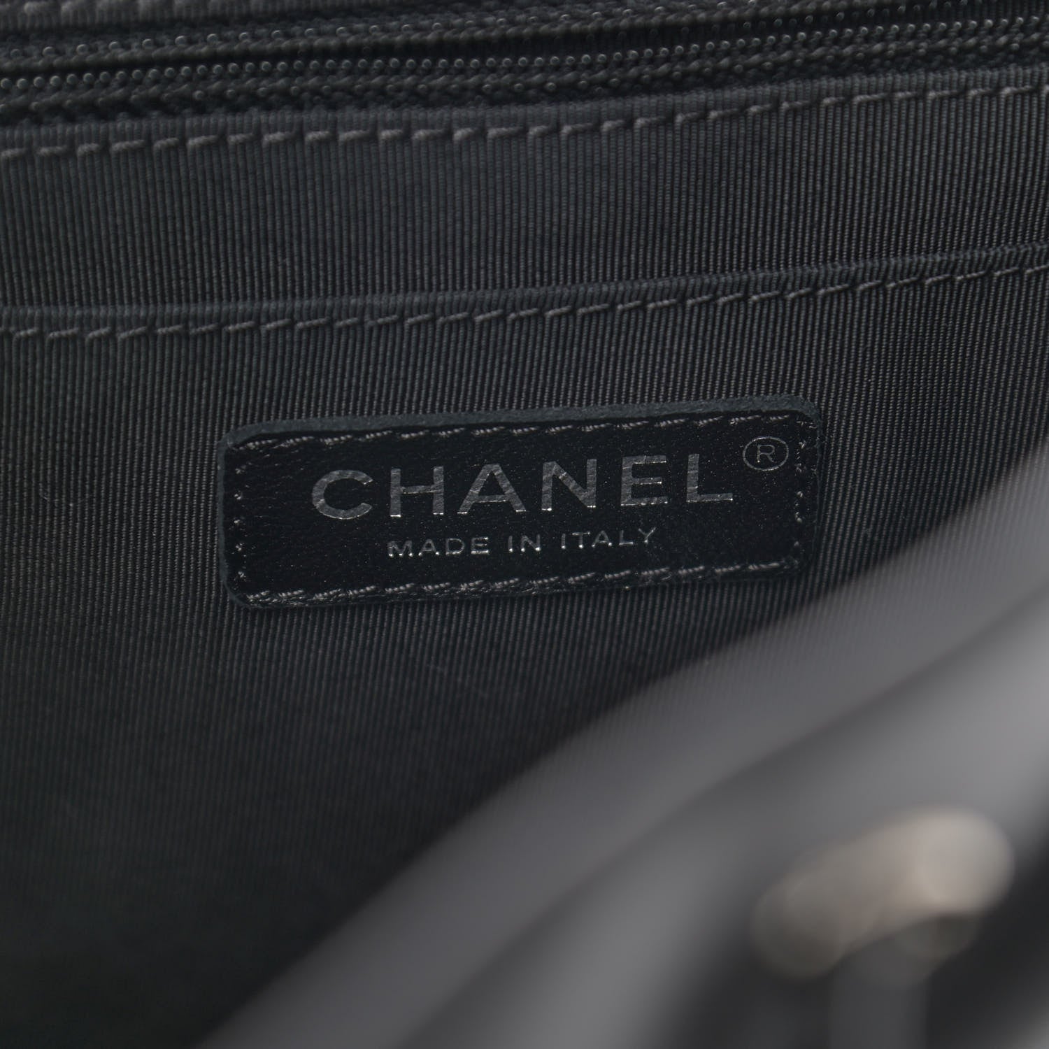 Chanel Calfskin Chevron Quilted Large Urban Spirit Backpack Black 6 of 11