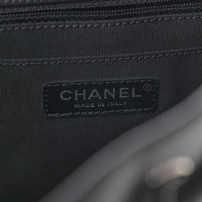 Chanel Calfskin Chevron Quilted Large Urban Spirit Backpack Black 6 of 11
