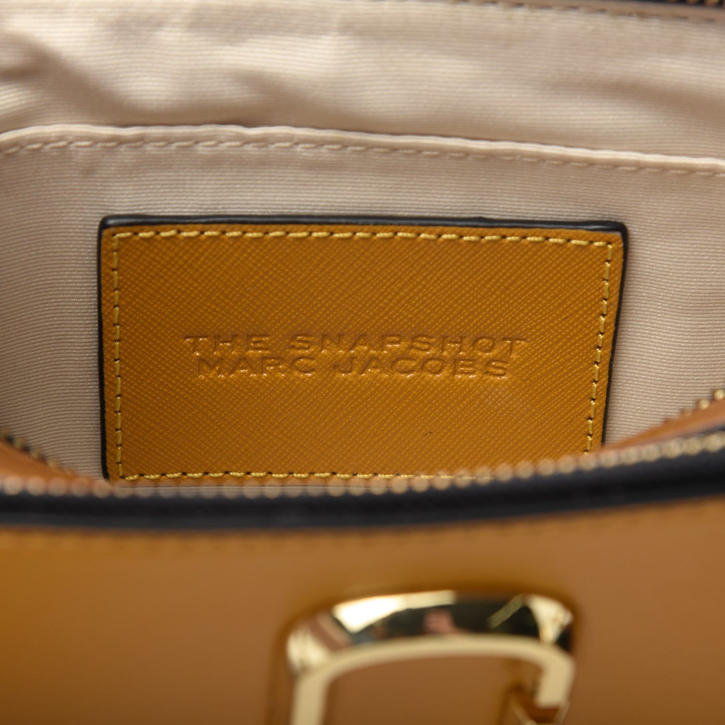 Saffiano Small Snapshot Camera Bag Yellow Multi