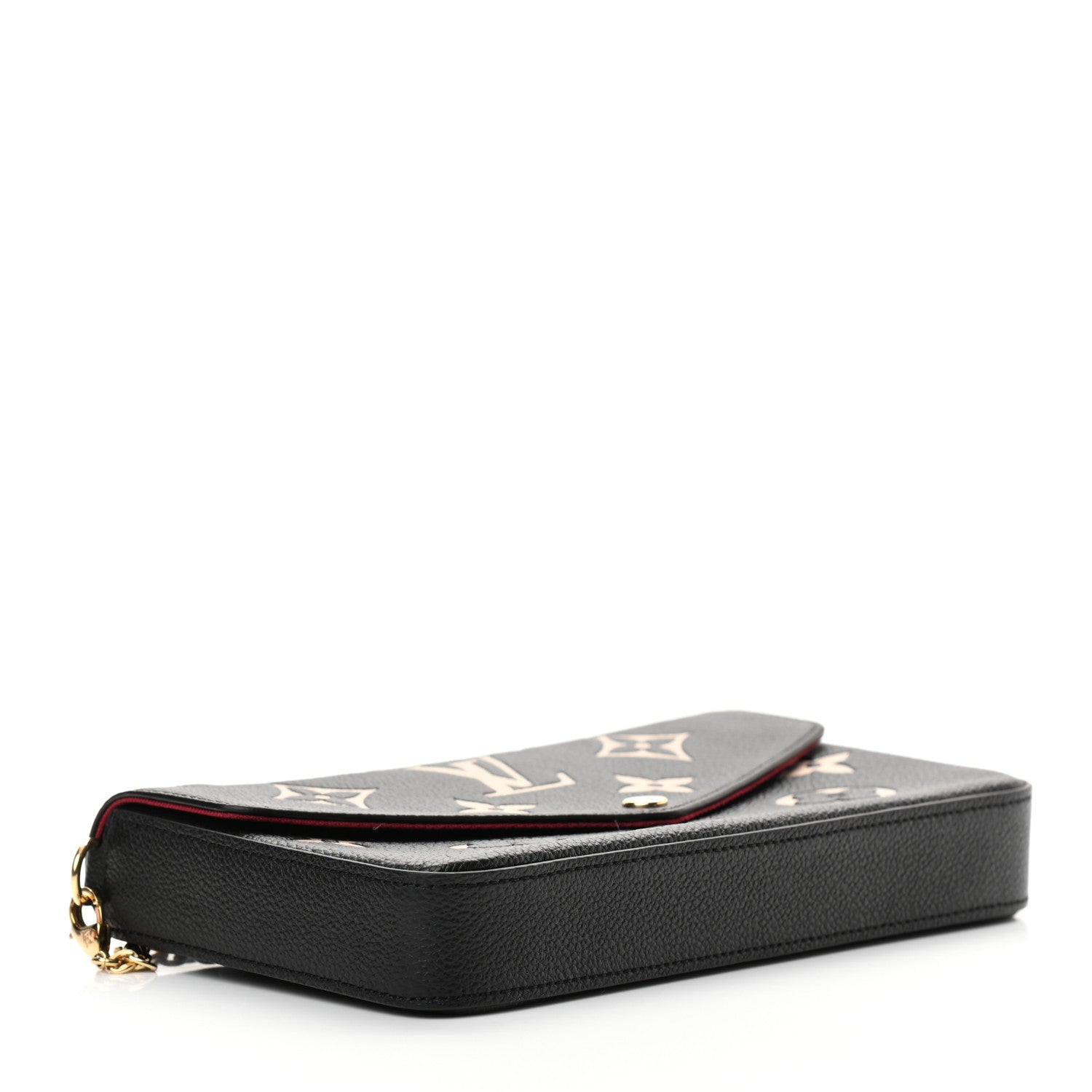 Louis Vuitton Empreinte Monogram Giant Felicie Pochette Black Beige 5 of 12