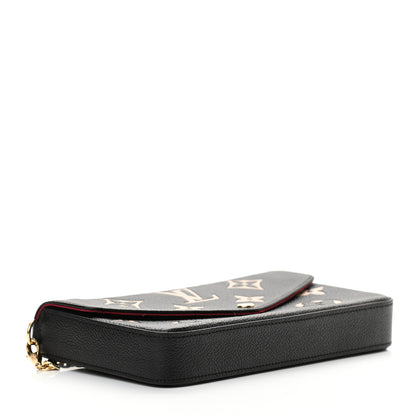 Louis Vuitton Empreinte Monogram Giant Felicie Pochette Black Beige 5 of 12
