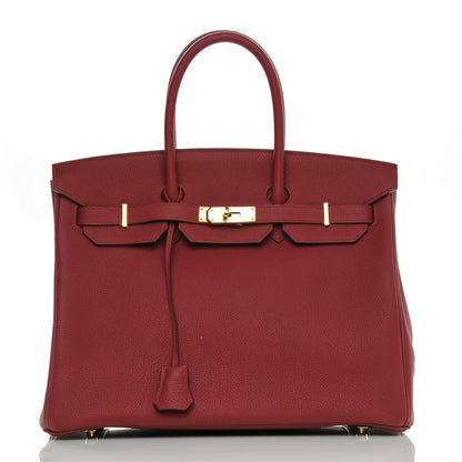 Hermes Togo Birkin 35 Rouge Grenat 28 of 36