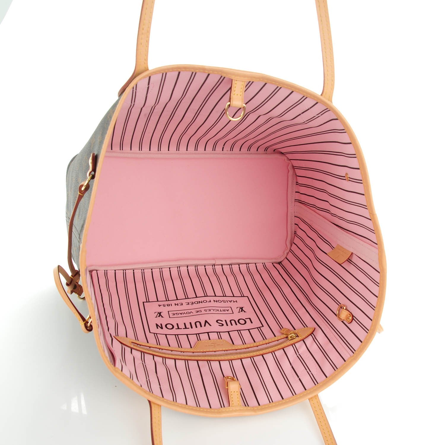 Louis Vuitton Monogram Neverfull MM Rose Ballerine 5 of 8