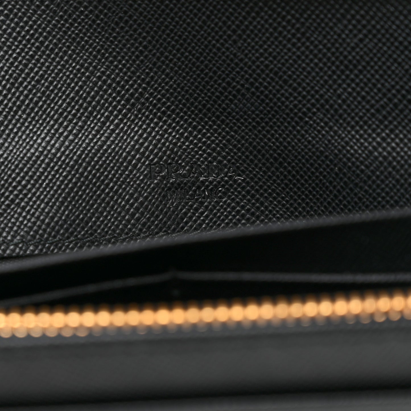 Saffiano Metal Continental Flap Wallet Black