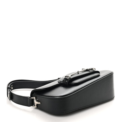 Gucci Demetra Small Horsebit 1955 Asymmetric Shoulder Bag Black 4 of 10