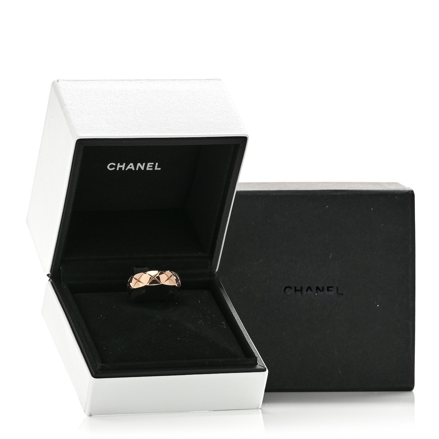 Chanel 18K Beige Gold Small Coco Crush Ring 62 10 6 of 6