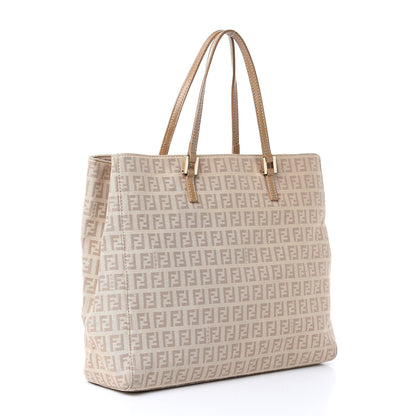 Fendi Zucchino Vitello Tote Beige Tortora 3 of 10