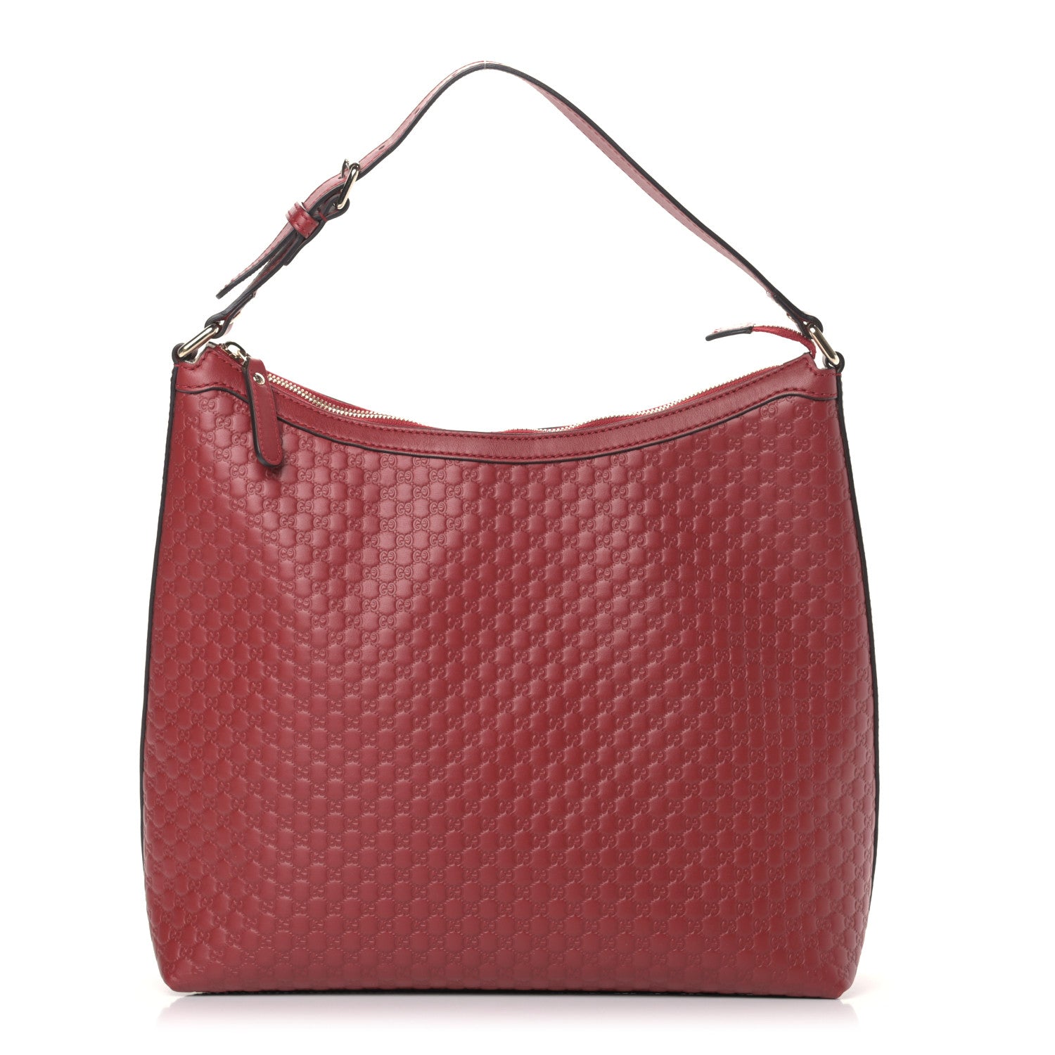 Gucci Soft Microguccissima Margaux Shoulder Bag Red 1 of 12