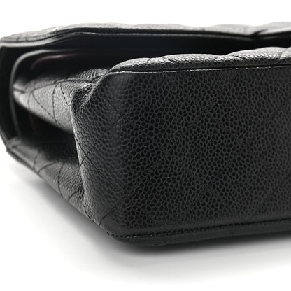 Chanel Caviar Quilted Medium Double Flap Black 8 of 9