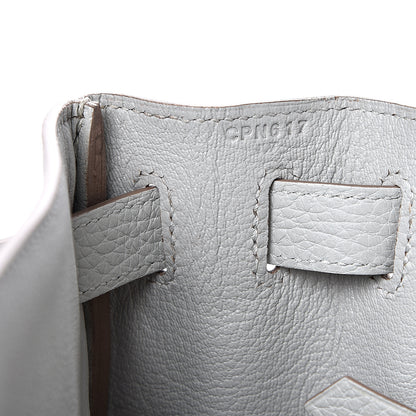Hermes Taurillon Clemence Kelly Retourne 28 Gris Perle 6 of 11