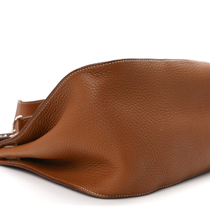 Hermes Taurillon Clemence Jypsiere 28 Gold 7 of 8