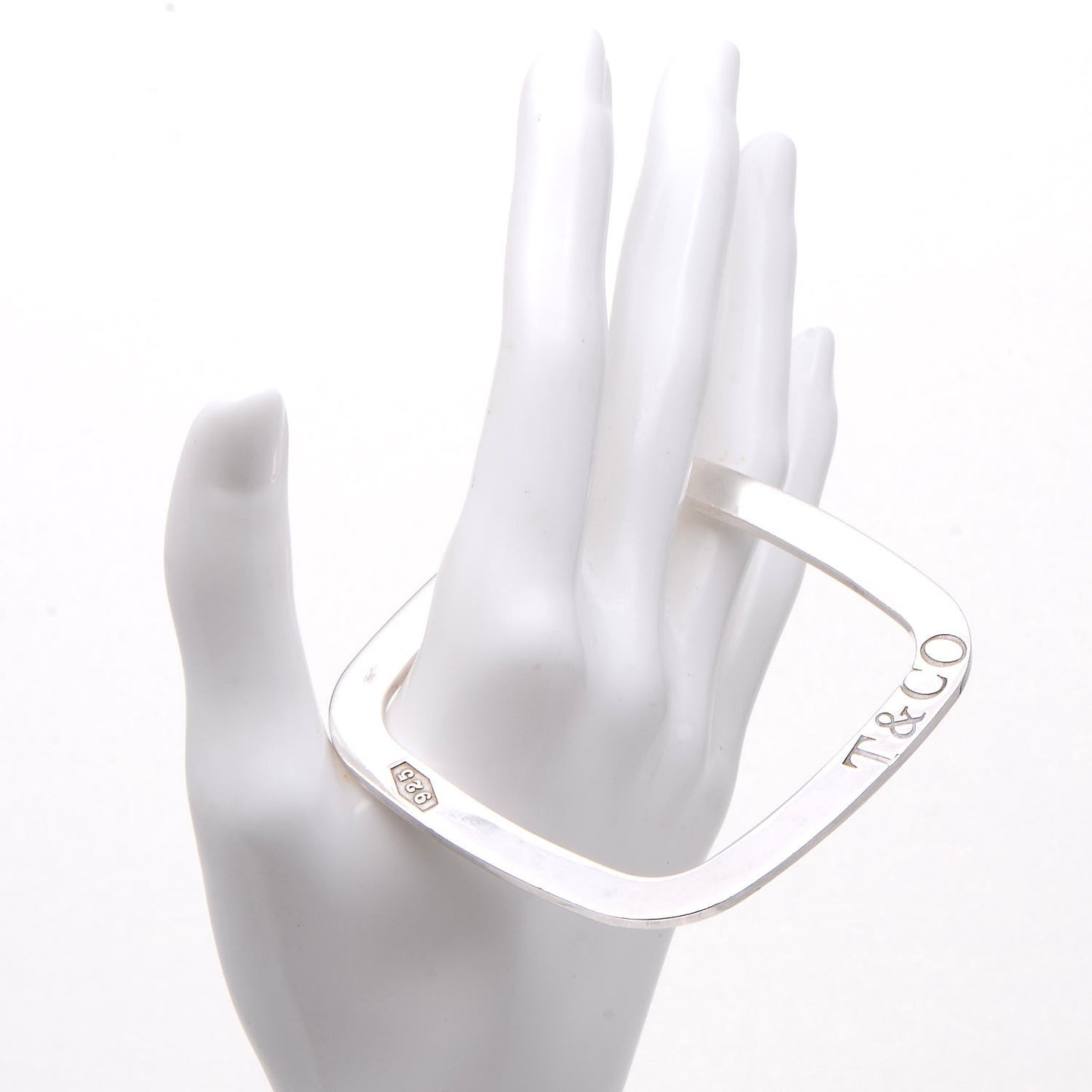 Sterling Silver 1837 Square Bangle Bracelet