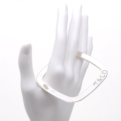 Tiffany Sterling Silver 1837 Square Bangle Bracelet 2 of 3