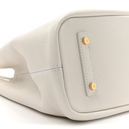 Loro Piana Grained Calfskin Bellevue Odessa White 10 of 13