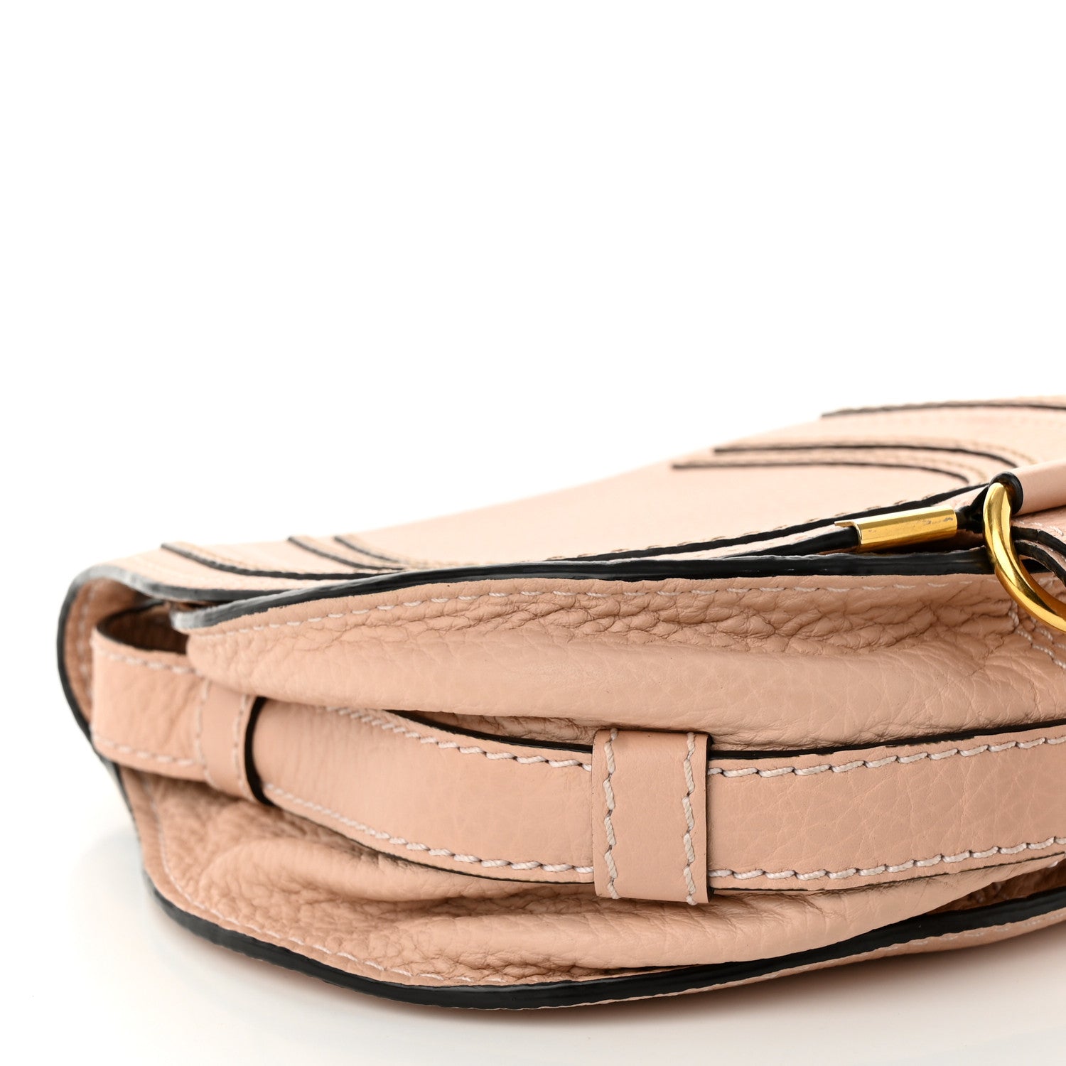 Chloe Calfskin Mini Marcie Round Crossbody Bag Blush Nude 8 of 11