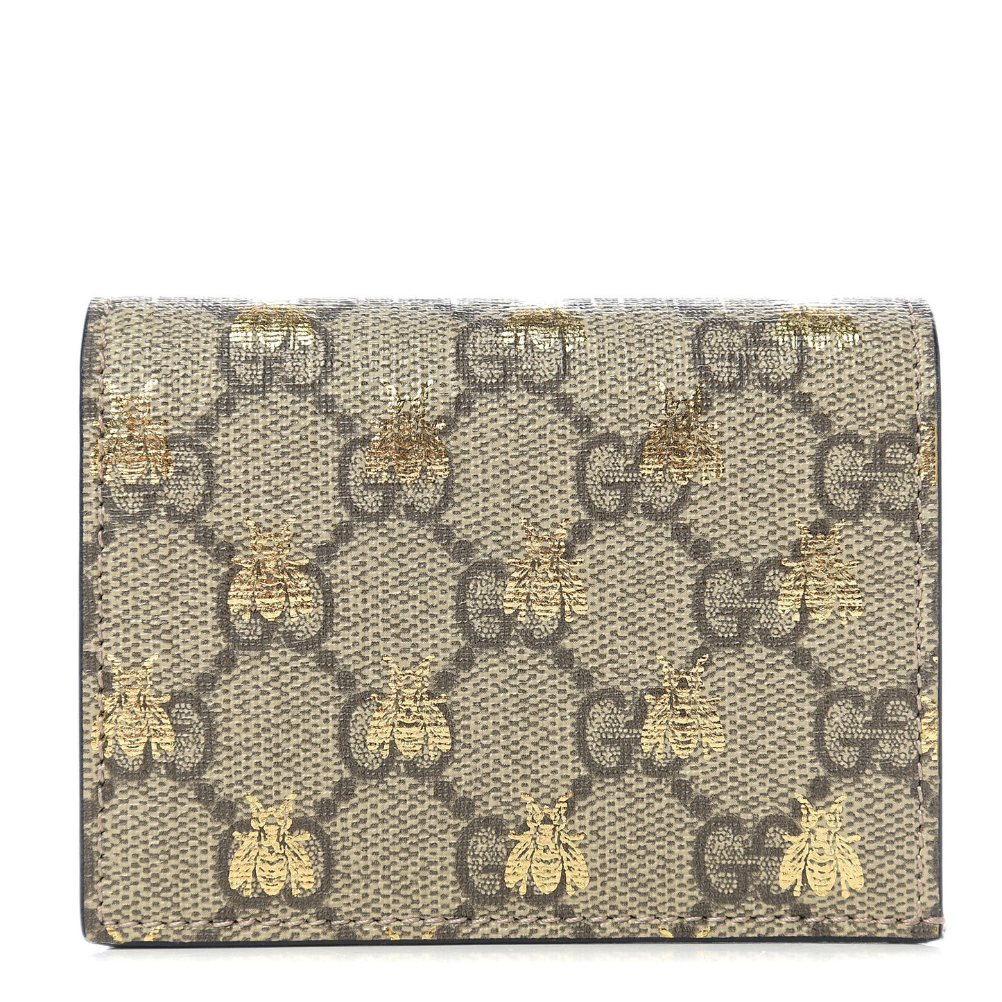 GG Supreme Monogram Bee Print Card Case