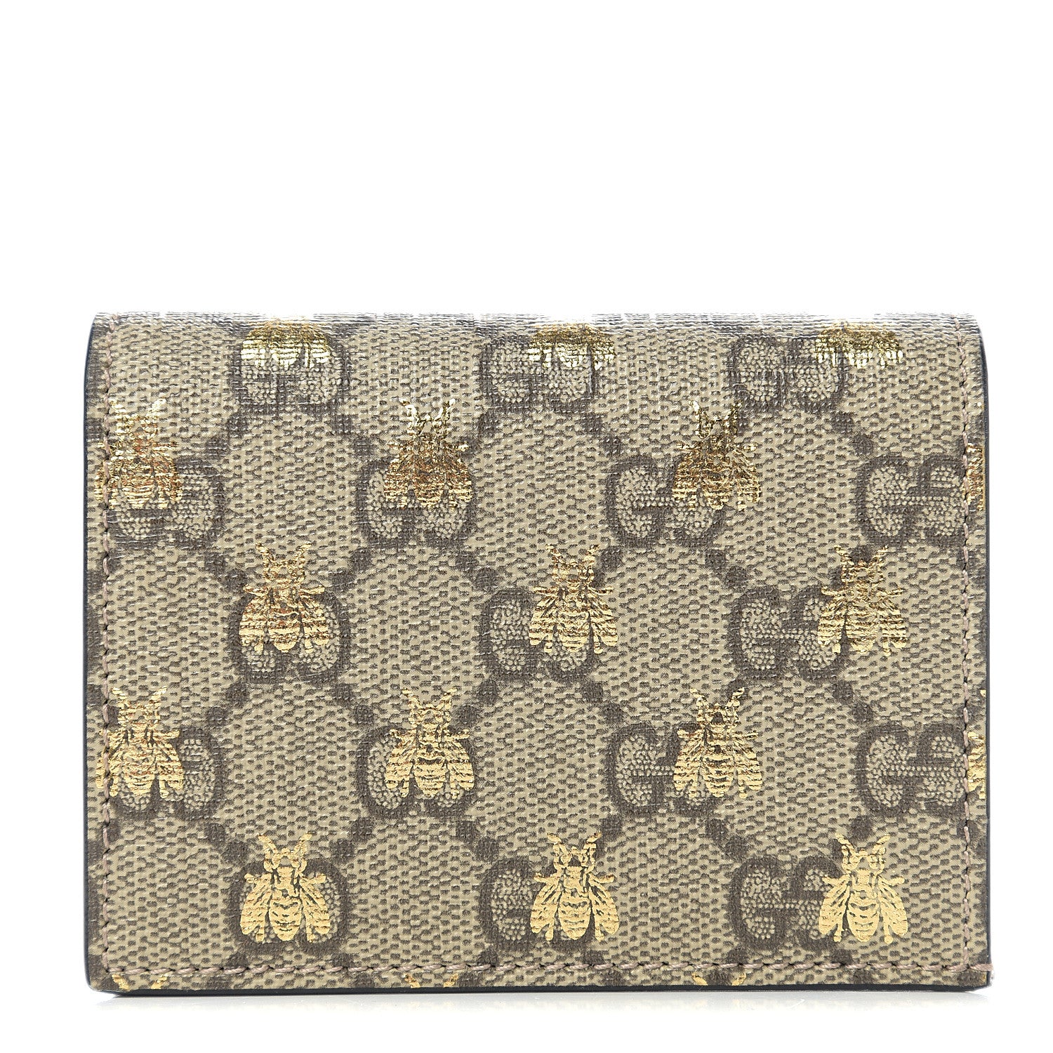 Gucci GG Supreme Monogram Bee Print Card Case 1 of 6