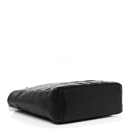 Chanel Caviar Quilted Petit Shopping Tote PST Black 4 of 12