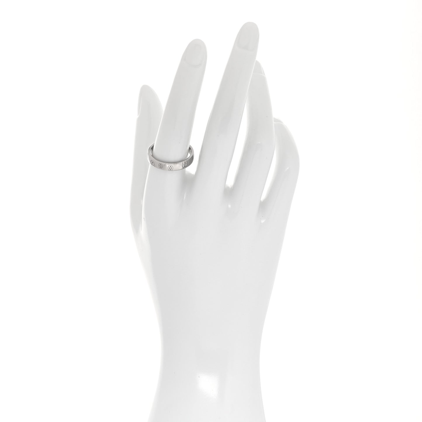 Platinum Happy Birthday 4mm Band Ring 57 8