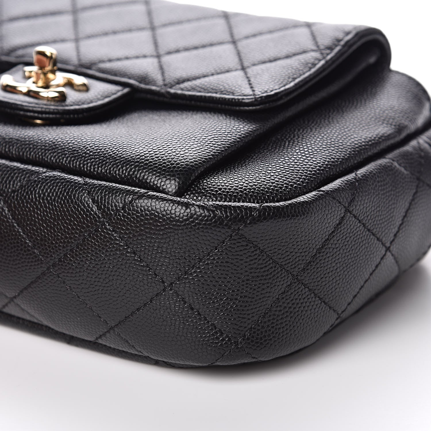 Chanel Caviar Quilted CC Day Camera Case Black 9 of 13